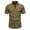 Army Green, variant on JTieacloth Wrinkle Free Button Down Shirt Men's Casual Color Block Shirt For Spring And Summer Daily Wear Green