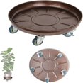 thumbnail image 2 of SUTENGDA Support pour Plantes de 11” avec Roues Pivotantes Support pour Plantes Robuste sur Roulettes pour Jardinières Base à Roulettes pour Plantes pour Pot de Fleurs Intérieur Extérieur Noir, 2 of 7