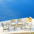 thumbnail image 3 of Home Square 2 Piece Square Resin Patio Side Table Set in Dove Gray, 3 of 6