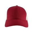 thumbnail image 2 of Top Headwear Réglable Bicolore Camionneur Chapeau - Rouge/blanc, 2 of 2