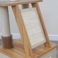 thumbnail image 6 of Vibrant Life 4-Level 42" Laminated Board Cat Tree with Condo Perch Sisal Scratcher, Beige, 6 of 9