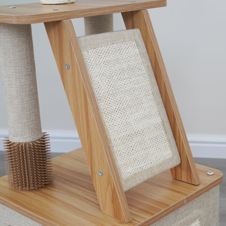 Vibrant Life 42" 4-Level Cat Tree, Beige photo 6