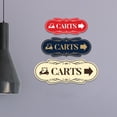 thumbnail image 4 of Signs ByLITA Designer Carts (Right Arrow) Sign (Black /Gold) - Small, 4 of 8