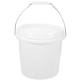 thumbnail image 3 of SUTENGDA Plastic Small Bucket with Lid Handles White Pail Buckets, 3 of 8