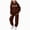 A190-Brown, variant on NIEWTR 2-3 Years Cute Toddler Baby Girls Clothes Set,Long Sleeve T-Shirt Pants Outfit 0 6 12 18 24 Months 2T 3T 4T 2 PC Playwear Set A190-Pink