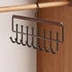 thumbnail image 1 of Percha de Madera con 8 Ganchos | Madera Maciza y Acero Inoxidable | Perchero Multifuncional para Chalecos, Ropa Interior y Tirantes | Diseño Antideslizante Que Ahorra Espacio | Organizador de Armario, 1 of 6