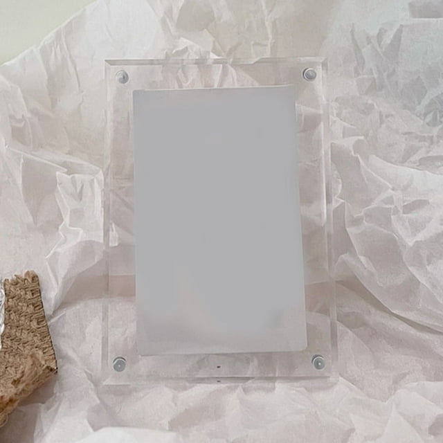 Photo Frame Transparent Photo Display Frame Decoration Desktop Display Birthday Girlfriend Gift - Orange