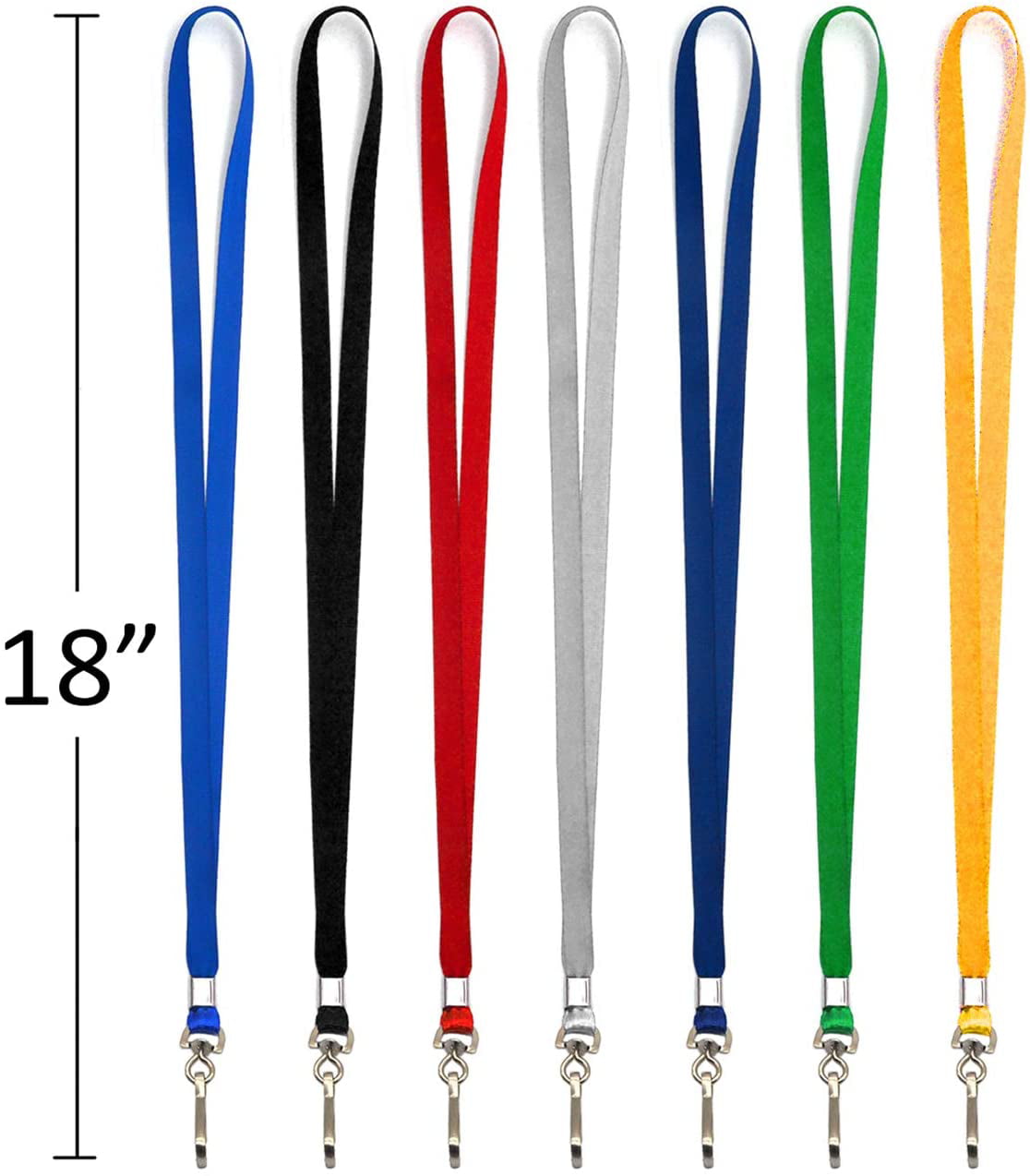 Lanyards with Id Holder Name Badges Waterproof Name tag Badge Holders with  Neck Blue Lanyard Swivel J-Hook Clip 50 Pack