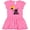 Raspberry with Polka Dots, variant on Inktastic Halloween Haunted House Witch and Bats Girls Baby Dress