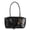Black, variant on Women's PU Leather Tote Shoulder Bag Vintage Y2K Trendy East West Handbag Hobo Underarm Purse with Adjustable Strap for Work Casual Travel - Coffee