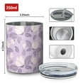 thumbnail image 4 of Floral 12oz Stainless Steel Coffee Mug – Double-Wall Insulated Cup with Spill-Resistant Lid, 360° Full-Print Design, Keeps Drinks Hot & Cold for Home, Office, Travel,Thanksgiving,Christmas, Spring, 4 of 5