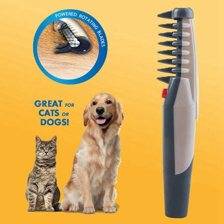 Electric Dog Cat Grooming Comb Groomer Pet Hair Scissor Trimmer Best Comb for (Best Way To Pick Up Dog Hair On Hardwood Floors)
