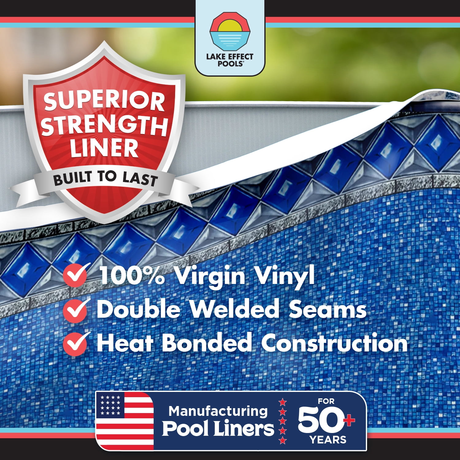 Lake Effect Pools Grand Cayman 15' x 30' x 52" Oval Resin Protected Above Ground Swimming Pool