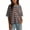 #2Blue, variant on Oversized Striped T-Shirts for Women Summer Color Block Short Sleeve Tops Drop Shoulder Boxy Tees
