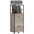 thumbnail image 1 of Vinsetto Filing Cabinet with Hanging Bars for Letter A4 Distressed Grey, 1 of 10