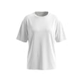 thumbnail image 3 of Short Sleeve T Shirts Womens Oversized Summer Crewneck Solid Color Tees Casual Basic Tops White 2XL, 3 of 7