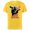 Yellow, variant on Star Wars Darth Vader with Lightsaber Block Print Style - Short Sleeve Cotton T-Shirt for Adults - Customized-Black
