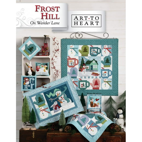 Frost Hill on Wander Lane Quilt Pattern (January - Block 1 ) by Nancy Halvorsen of Art to Heart