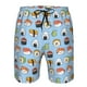 thumbnail image 3 of Balery Kawaii Sushi (2) Traje de Baño Estilo Hawaiano para Hombre, Shorts de Secado Rápido con Bolsillos-Large, 3 of 6