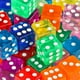 thumbnail image 5 of 50 Pack 16mm Colorful Translucent Dice With 6 Sides 5 Colors For Playing Games, 5 of 5