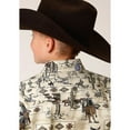 thumbnail image 2 of Roper Boys Long Sleeve Button Vintage Postcard Print Western Shirt, 2 of 2