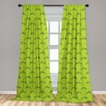 thumbnail image 5 of Ambesonne Rural Curtains, Country House on Hills, Pair of 28"x63", Multicolor, 5 of 5