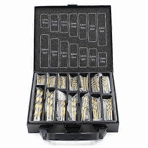 Professional 99 Piece HSS Twist Drill Bit Set- Size 1.5mm to 10mm (For Metal, ProBox, Drill Driver Accessories)