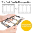 thumbnail image 4 of Yayeee Rocker Switch Wall Plate 1-Gang 4.6"x2.9" Home Decorative Outlet Cover, Cute Ghosts, 4 of 6