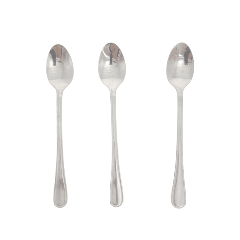 Mainstays Stainless Steel Tall Adult Teaspoons 3 Pack, Silver