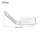 thumbnail image 2 of Hardware para puertas plegables, paquete de 8 alineadores de superficie para puertas plegables, kit de piezas de repuesto para hardware de puertas de closet, plateado, 2 of 6