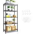 thumbnail image 1 of Estante de Almacenamiento de Metal de 5 Niveles(55x30x150CM), Estante Organizador Resistente, Rack Organizador Ajustable, Anaquel, 4 S-Ganchos, 5 Tablero de PP, Cocina, Oficina, Despensa, Microondas, 1 of 6