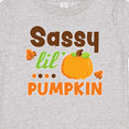 thumbnail image 4 of Inktastic Thanksgiving Sassy Lil Pumpkin with Fall Leaves Girls Baby T-Shirt, 4 of 5