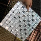 thumbnail image 2 of 1 pieza de mosaico de cristal con espejo de diamante brillante 3D para decoración de pared de KTV, hogar, oficina, pegatinas de pared para decoración contra salpicaduras, 2 of 5