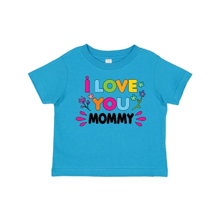 

Inktastic I Love You Mommy with Flowers Gift Toddler Toddler Girl T-Shirt