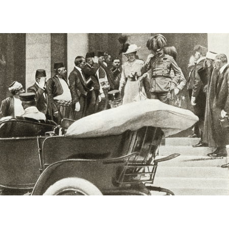 Franz Ferdinand Archduke Of Austria And His Wife Sophie Duchess Of Hohenberg Moments Before They Were Assassinated In Sarajevo On June 28 1914 From The Story Of 25 Eventful Years In Pictures Published