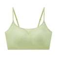 thumbnail image 2 of LLYWEY Womens Plus Size Bras Wirefree Tshirt Bras Women Ladies Bralette Bra Style-1293 Women's Plus Support Bra Feature Adult Female Sports Sports Bras Green 38B, 2 of 9