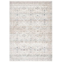 SAFAVIEH Princeton Derbhile Abstract Area Rug, Ivory/Blue, 8' x 10'