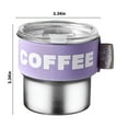 thumbnail image 3 of AuroraX Stainless Steel Coffee Mug with Lid 12 Oz Travel Insulated Warmer Coffee Mug with Handle Funny Novelty Cute Cup Birthday Gifts for Women Men Office Coworkers(Purple), 3 of 8
