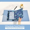 thumbnail image 5 of ALAZA 2 Pack Pencil Pouch Peacock Feathers Artistic Pencil Case for 3 Ring Binder Clear Window Pencil Bag Organizers, 5 of 6
