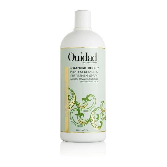 Ouidad Botanical Boost Curl Energizing & Refreshing Hair Spray, 33.8 fl oz, Curl Spray for Lasting Definition, No-Residue Hair Spray for Curly Hair,
