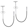thumbnail image 1 of Unique Bargains Flexible Grabber Claw Pick Up Tool 0.6 M Drain Clog Remover Tool, Grey, 2 Pieces, 1 of 4