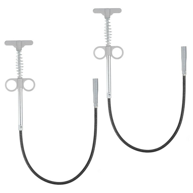 Unique Bargains Flexible Grabber Claw Pick Up Tool 0.6 M Drain Clog Remover Tool, Grey, 2 Pieces