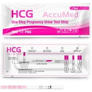 AccuMed Pregnancy Test Strips, 25-Count Individually Wrapped Pregnancy Strips, Early Home Detection Pregnancy Test Kit, Clear HCG Test