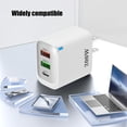 thumbnail image 6 of USB C Wall Fast Charger Block,3-Port Dual PD Power Adapter+ QC Multiport USB Wall Plug Double Type C Charging Block, 6 of 6