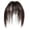 Brown, variant on Dwellin Human Hair Bangs No Clips Paste Toppers for Women Female Covering White Hairs Extension Cap Wig Top Hair Patch Thin Short Wiglet Hairpieces