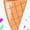 White with Speckles, variant on Inktastic Ice Cream Trio with Sprinkles Girls Toddler Dress