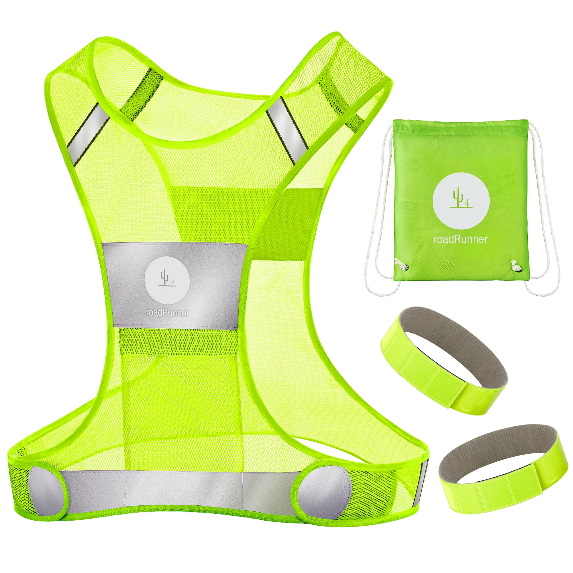 Bag High Visibility Safety Vest Reflective Vest Running Gear Reflector Bands 