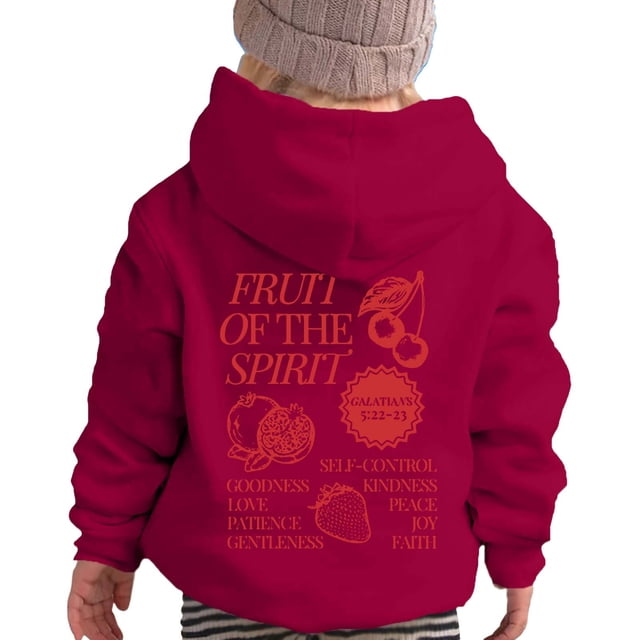 Liyamei Chandail à Capuchon et Chandails en Molleton pour Filles pour l'Hiver Tenue Décontractée Col Rond Imprimé Lettre Chandail pour Enfants de 2 à 13 Ans Activités Extérieures et Confort Quotidien Taille Rouge, 7-8 Ans