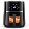 thumbnail image 1 of GarveeHome Freidora de aire 5 QT 8 en 1 funciones, freidora de aire con pantalla táctil, freír, asar, hornear, asar, modo precalentar, freidora de aire digital pequeña, cesta antiadherente apta para l, 1 of 5