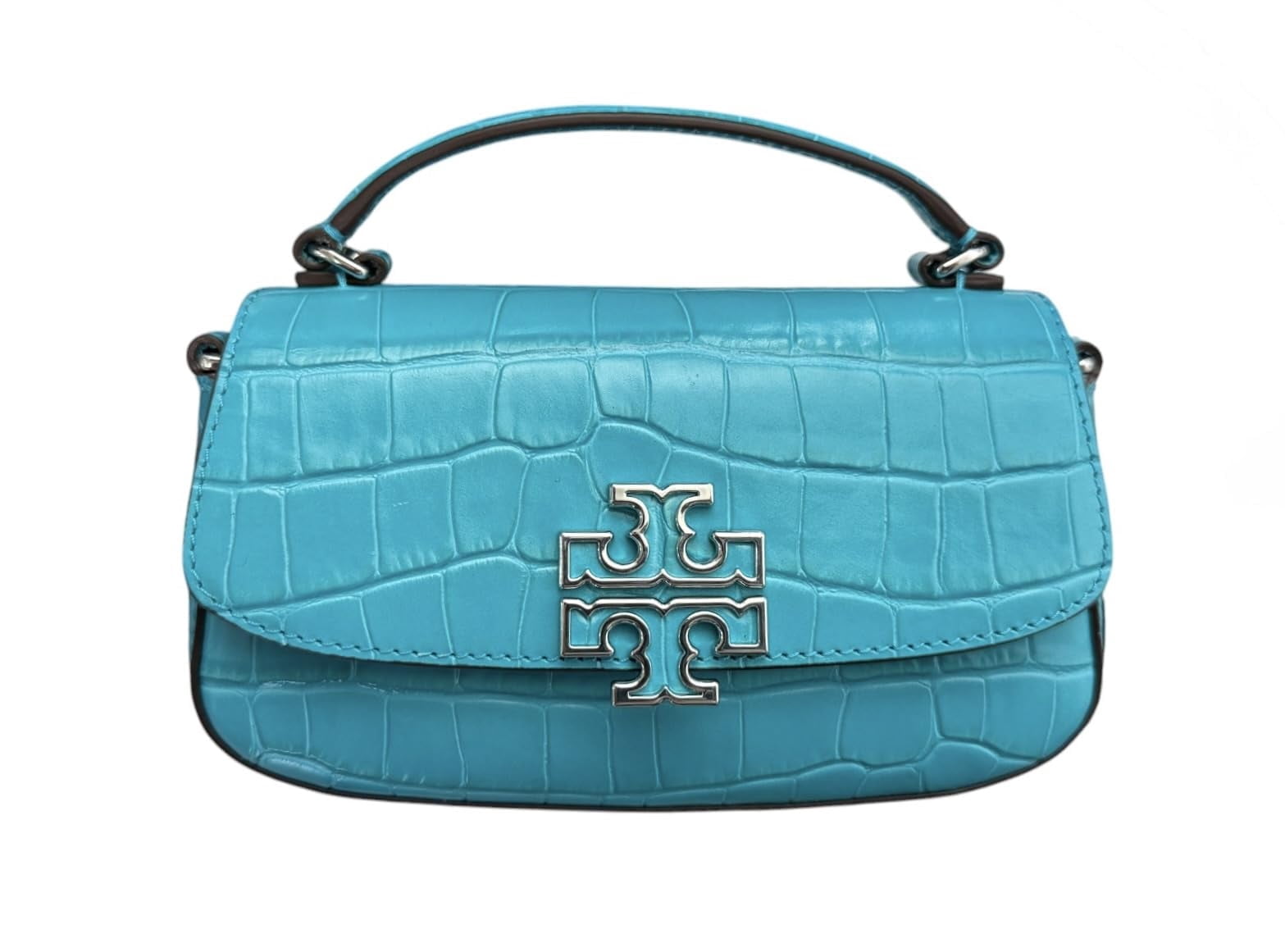 Tory Burch Women's Britten Patent Small Slim Phone Crossbody